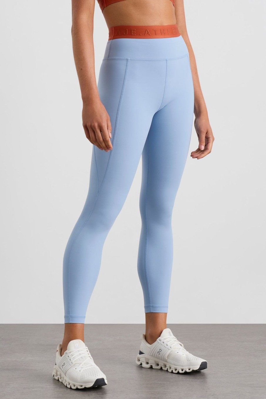 Bottoms Aje ATHLETICA | Logo Tape Legging 208 Steel Blue Copper Orange