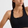 Tops Aje ATHLETICA | Ottoman Zip Front Bra 329 Black