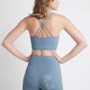 Tops Aje ATHLETICA | Cross Back Crop Top 312 Storm Blue