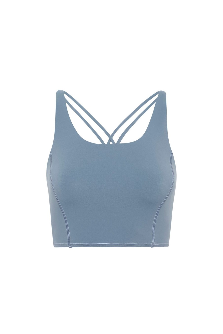 Tops Aje ATHLETICA | Cross Back Crop Top 312 Storm Blue