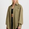 Tops Aje ATHLETICA | Windbreaker Shirt 406 Soft Khaki/Black