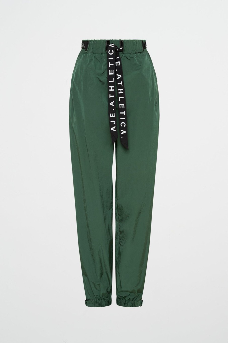 Bottoms Aje ATHLETICA | Belted Windbreak Pant 502 Pine Green