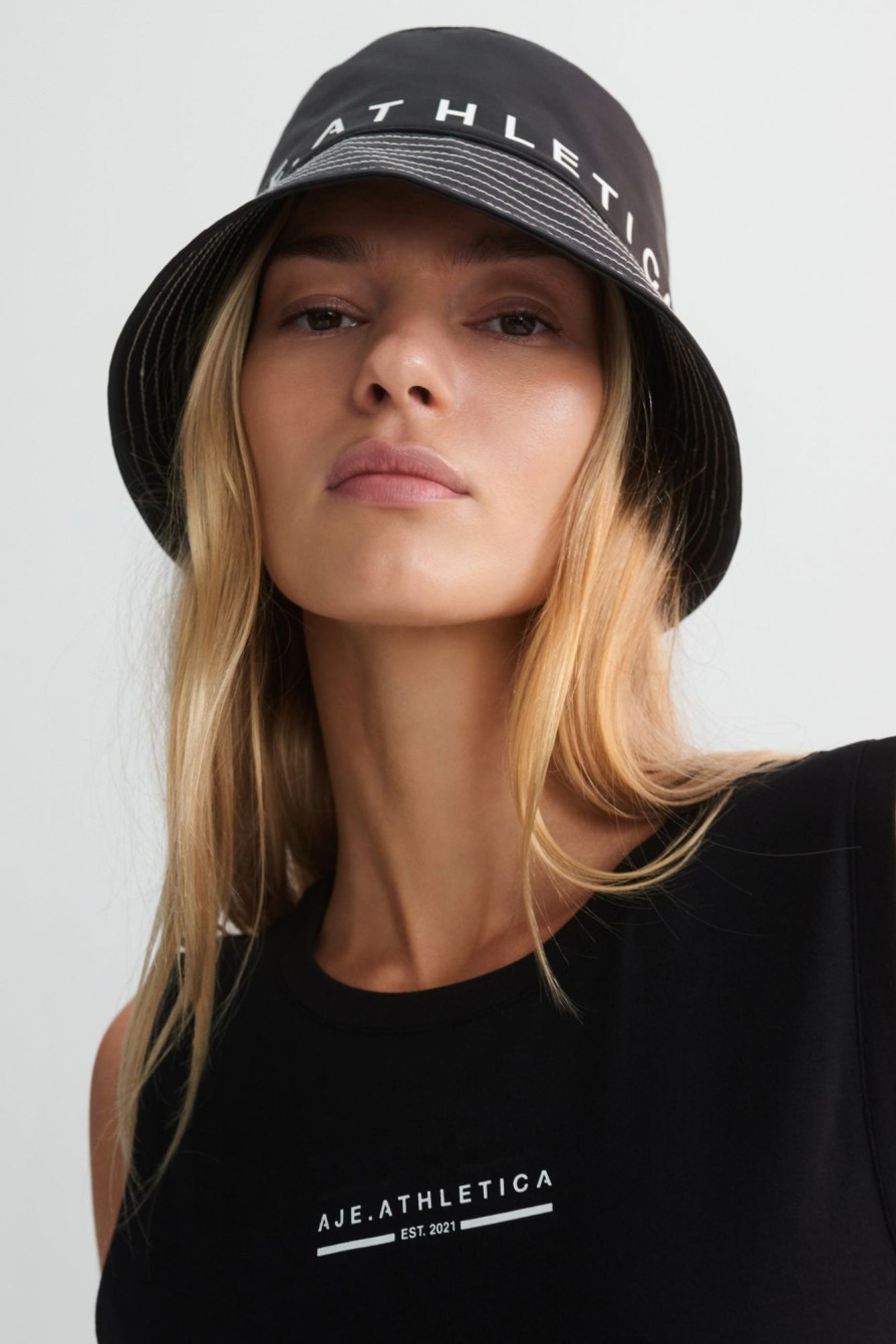 Accessories Aje ATHLETICA | Bold Spray Bucket Hat 979 Black/White