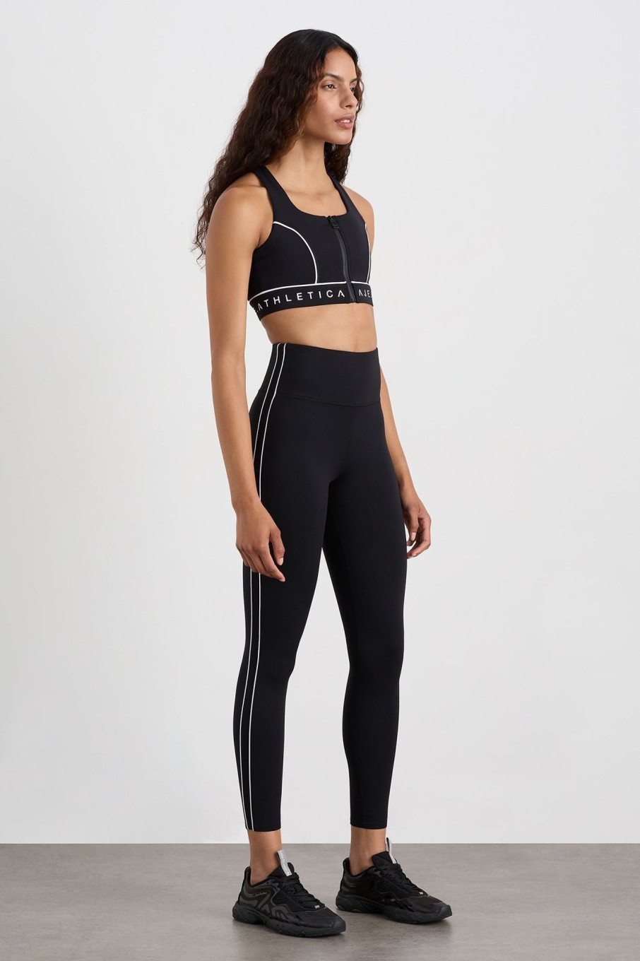 Bottoms Aje ATHLETICA | Piped Side Ankle Length Legging 299 Black