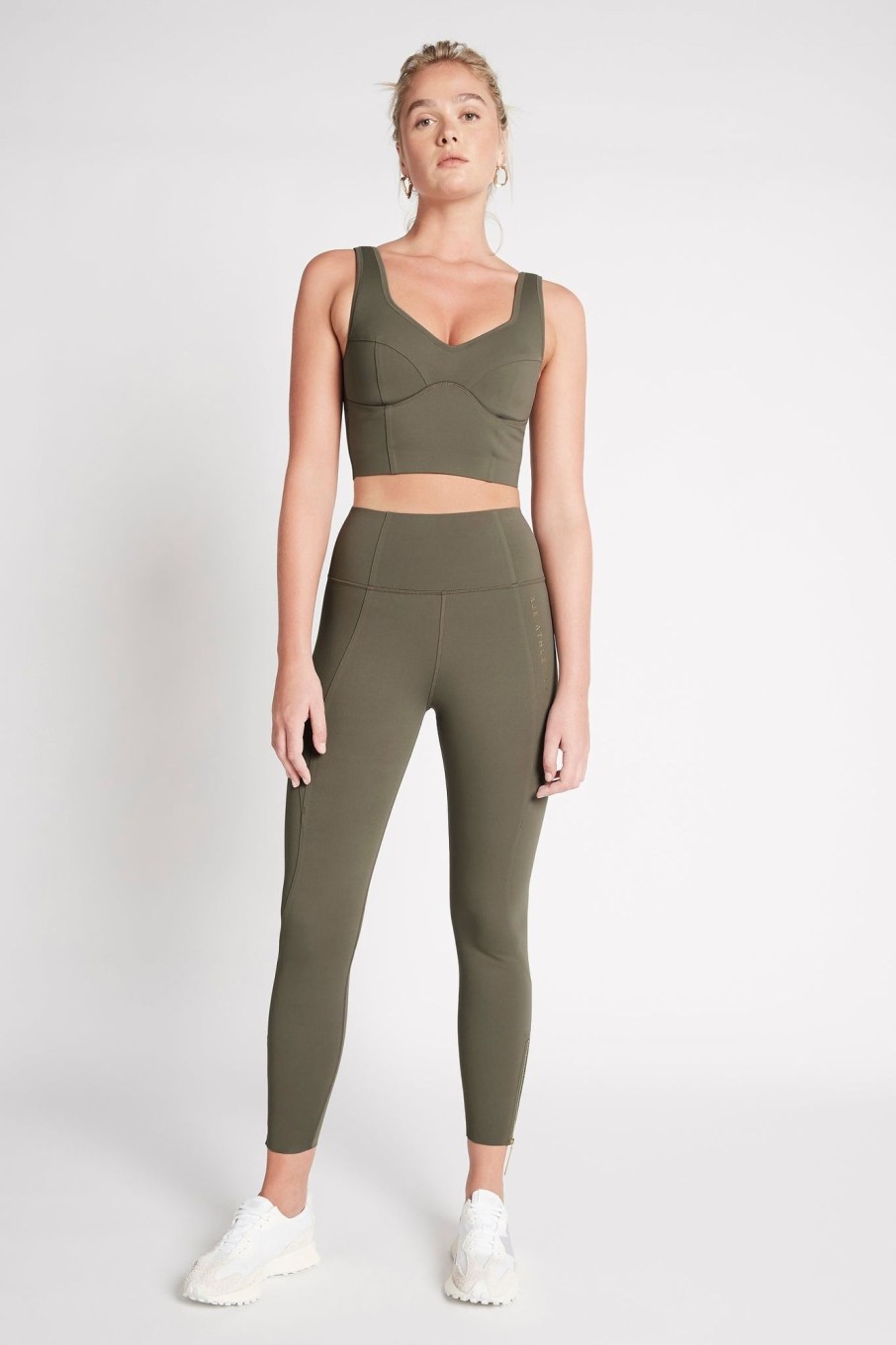 Bottoms Aje ATHLETICA | High Rise Full Length Legging 216 Forest Green