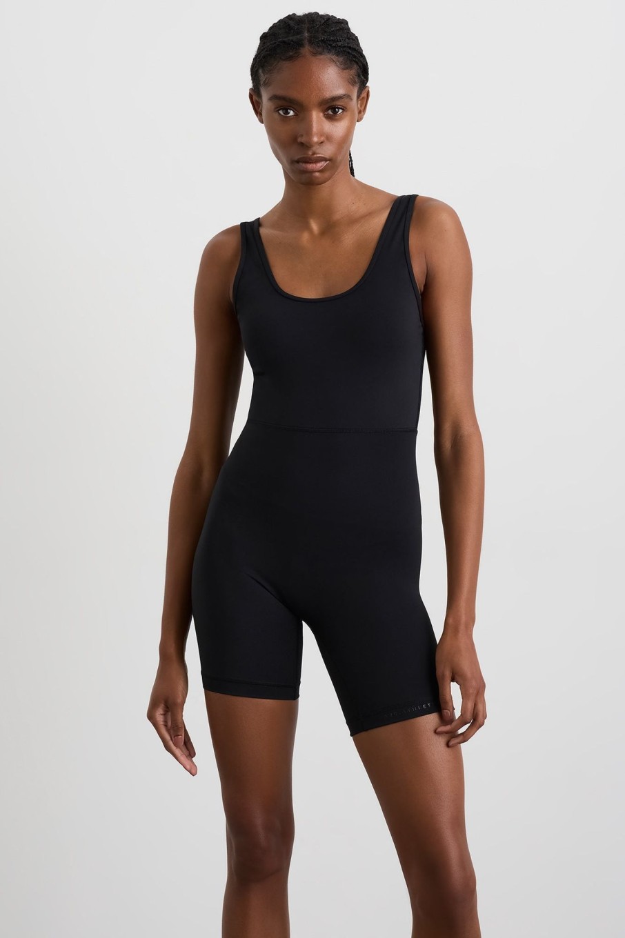 Outerwear Aje ATHLETICA | Mesh Back Bike Catsuit 807 Black