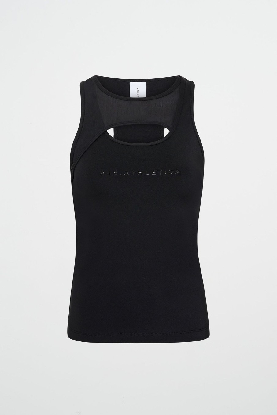 Tops Aje ATHLETICA | Mesh Keyhole Tank 154 Black