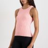 Tops Aje ATHLETICA | Hydra Racer Rib Tank 107 Millenial Pink