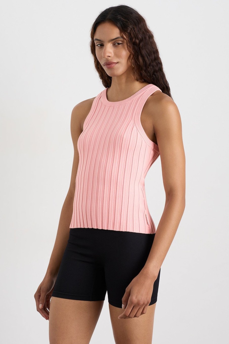 Tops Aje ATHLETICA | Hydra Racer Rib Tank 107 Millenial Pink