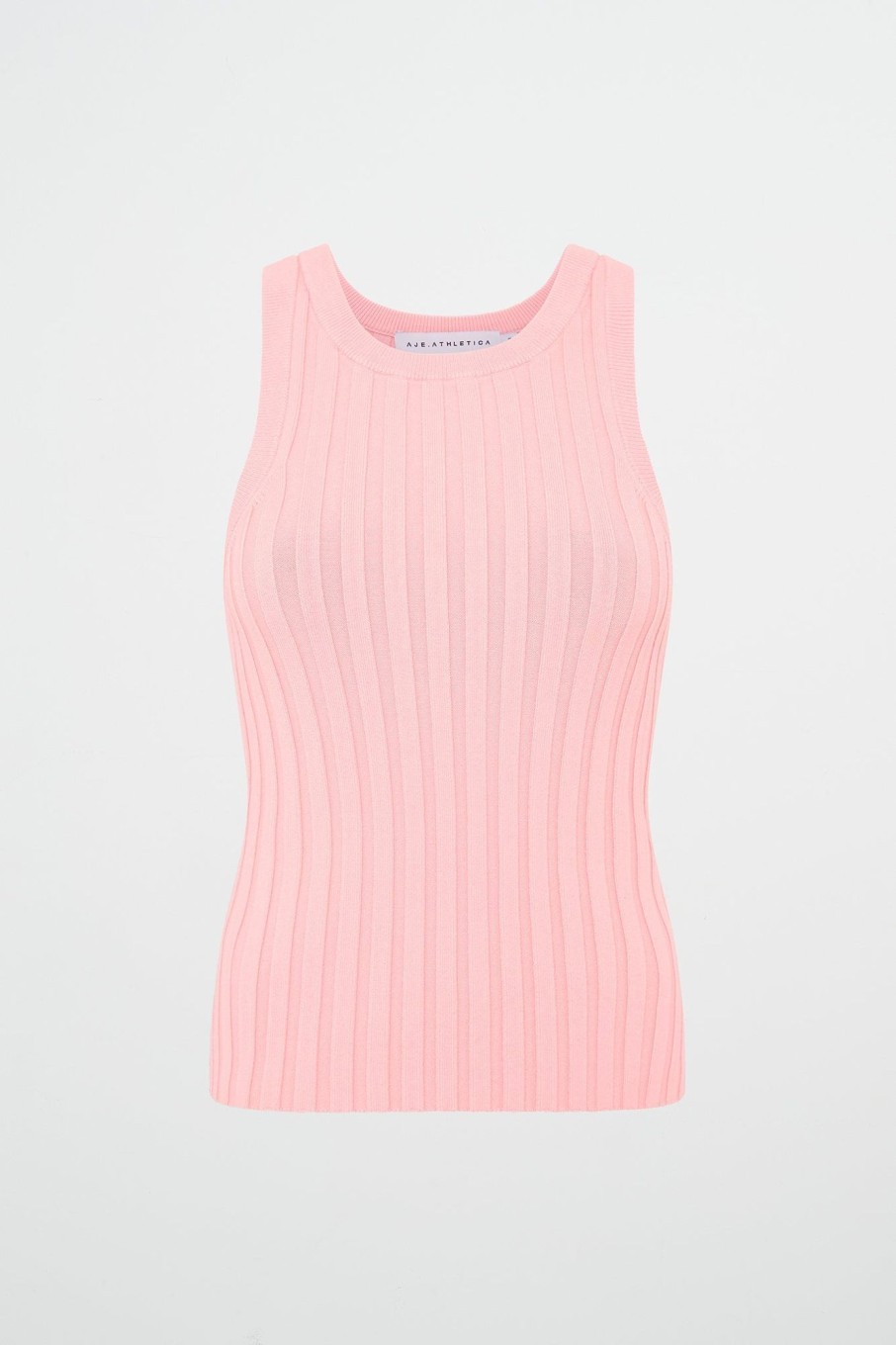 Tops Aje ATHLETICA | Hydra Racer Rib Tank 107 Millenial Pink