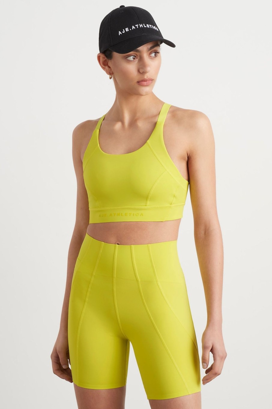 Tops Aje ATHLETICA | Adjustable Strap Sports Bra 321 Citrus Yellow