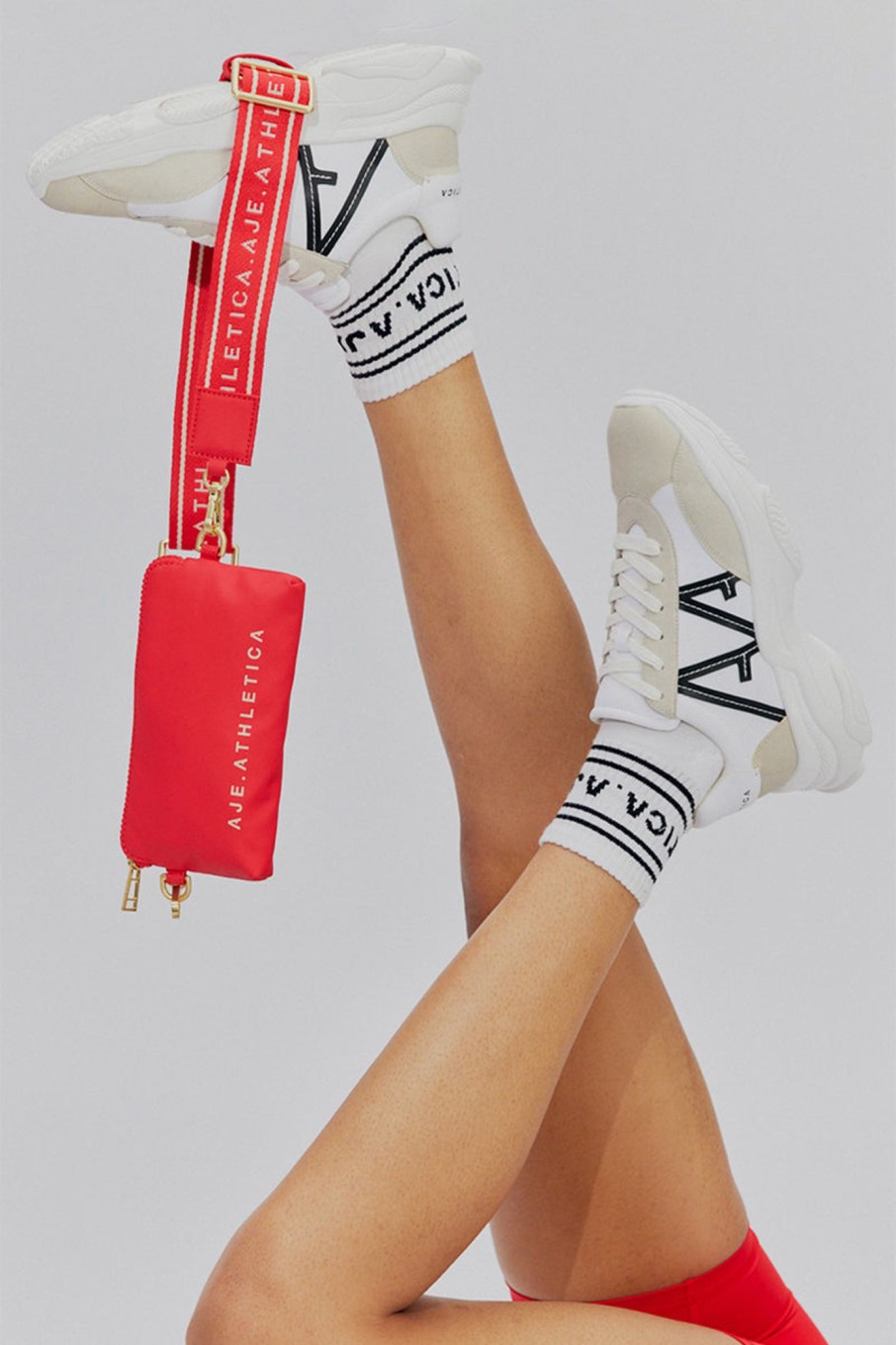 Accessories Aje ATHLETICA | A.A Logo Sneaker 957 Rice White / White