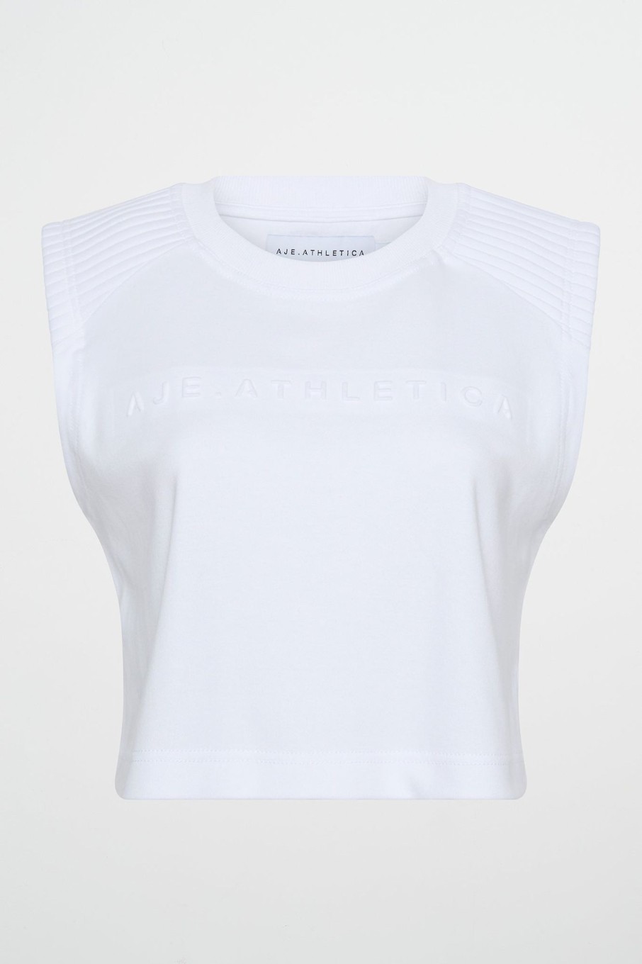 Tops Aje ATHLETICA | Ottoman Crop Tank 106 White