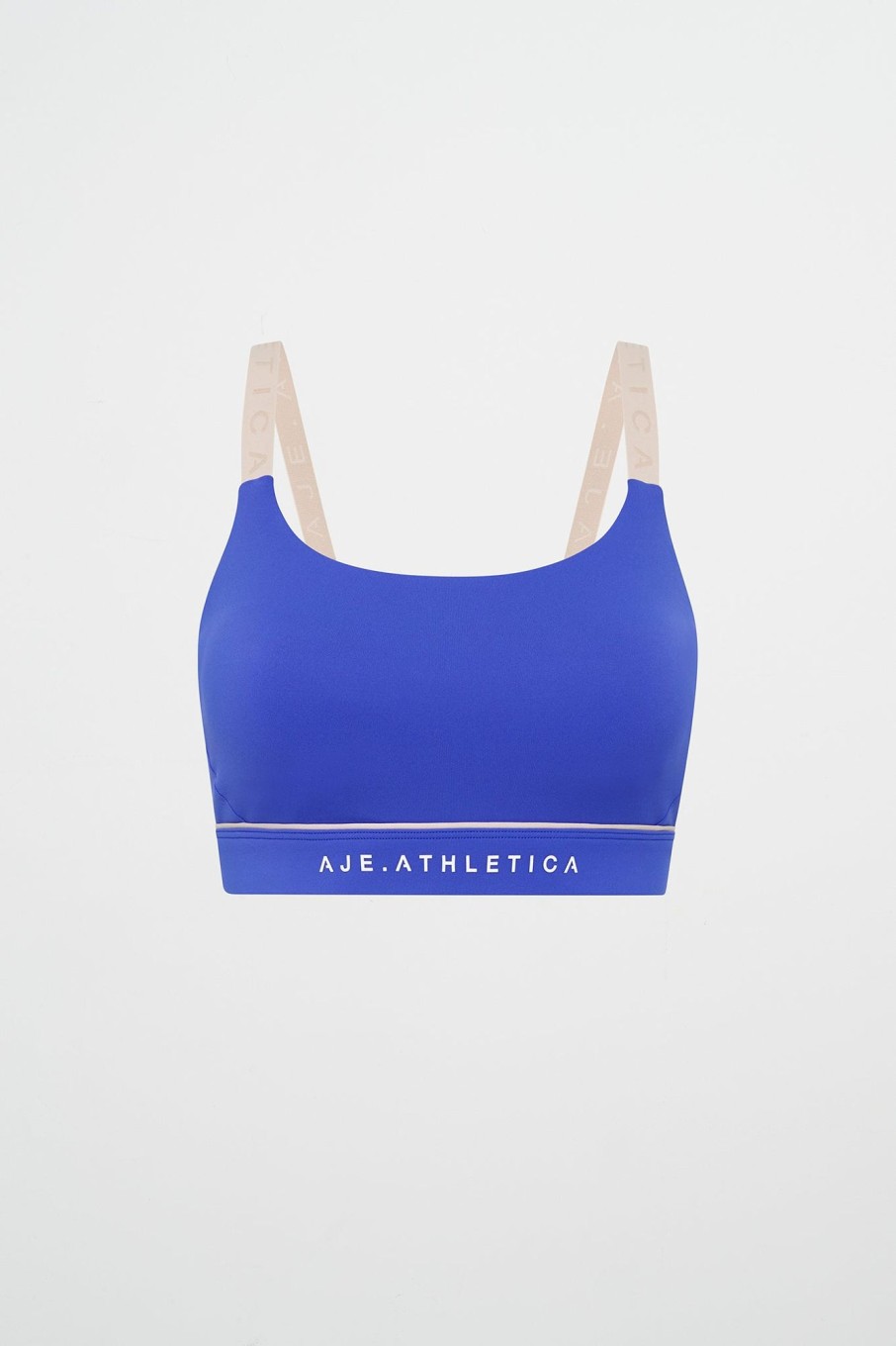 Tops Aje ATHLETICA | Classic Strap Sports Bra 362 Marine Blue Latte Beige