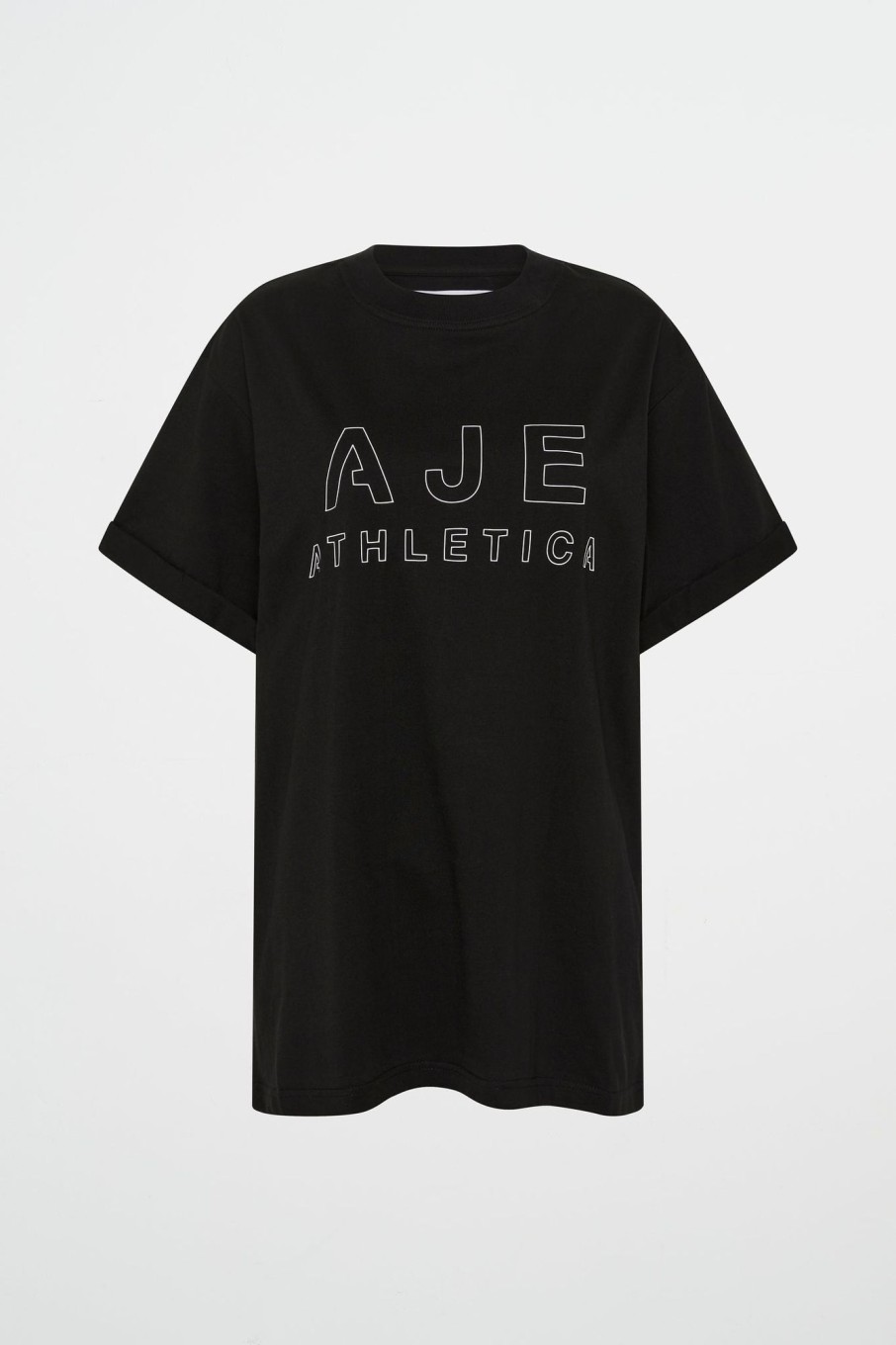 Tops Aje ATHLETICA | Block Logo Boyfriend Tee 102 Black/White