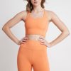 Tops Aje ATHLETICA | Cross Back Crop Top 312 Tangerine Orange