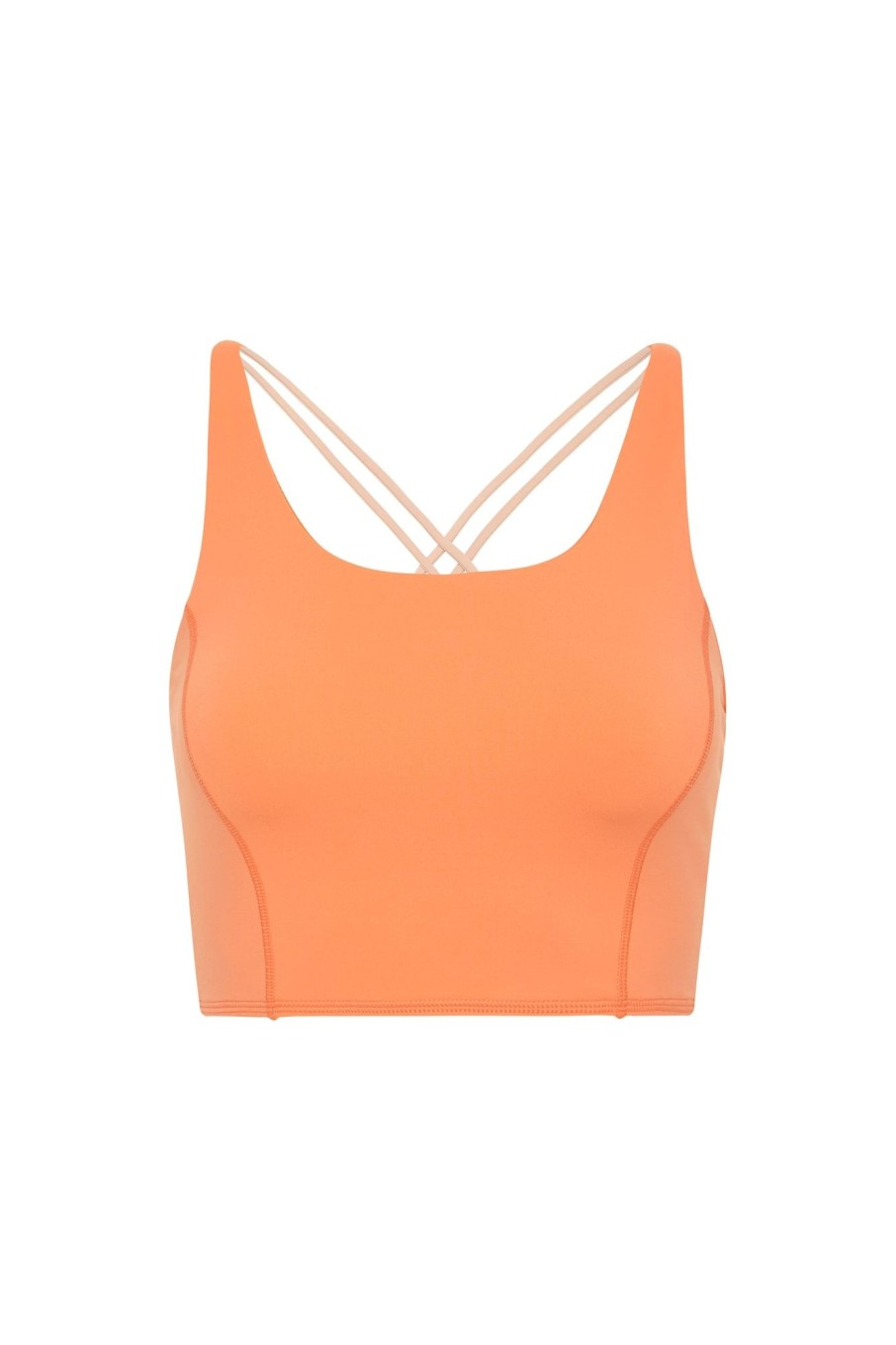 Tops Aje ATHLETICA | Cross Back Crop Top 312 Tangerine Orange