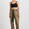 Bottoms Aje ATHLETICA | Belted Windbreak Pant 502 Soft Khaki Black