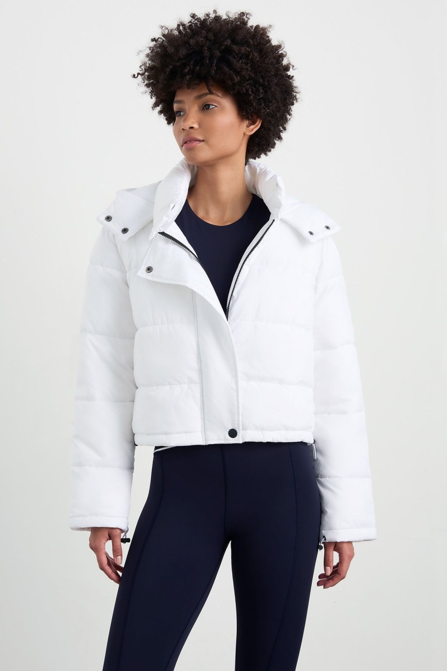 Outerwear Aje ATHLETICA | Hooded Puffer Jacket 711 White