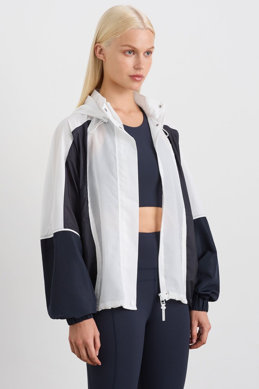 Outerwear Aje ATHLETICA | Panelled Zip Jacket 725 Galaxy Blue