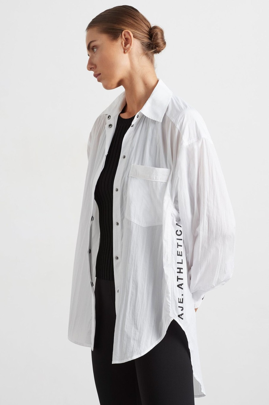 Tops Aje ATHLETICA | Windbreaker Shirt 406 White