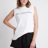 Tops Aje ATHLETICA | Classic Logo Split Back Tank 111 White/Black