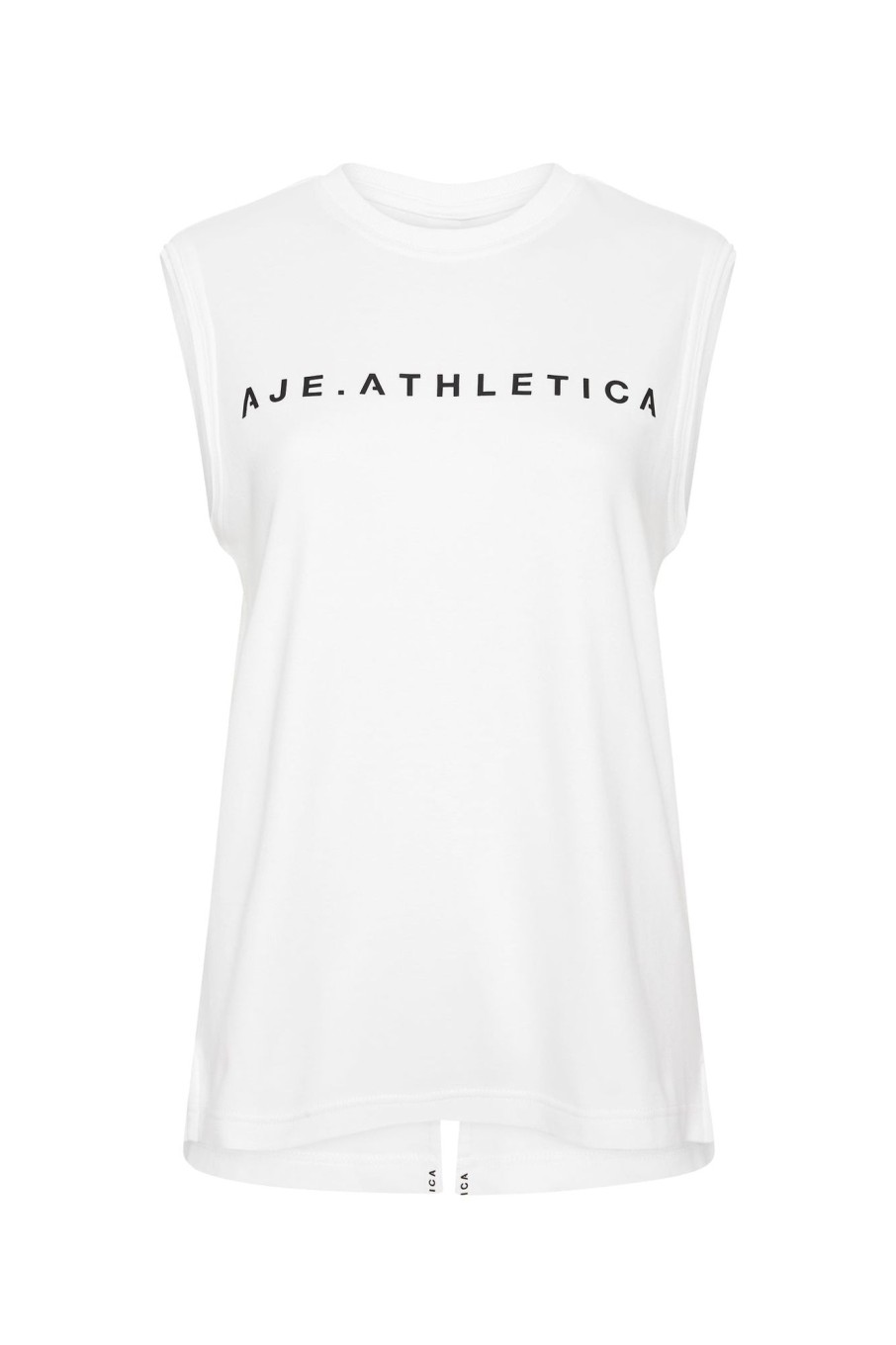 Tops Aje ATHLETICA | Classic Logo Split Back Tank 111 White/Black