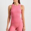 Tops Aje ATHLETICA | Hydra Racer Rib Tank 107 Deep Blush