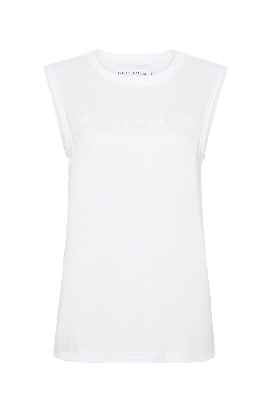 Tops Aje ATHLETICA | Split Back Tank 111 White/White