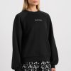 Outerwear Aje ATHLETICA | Crew Neck Raglan Jumper 436 Black