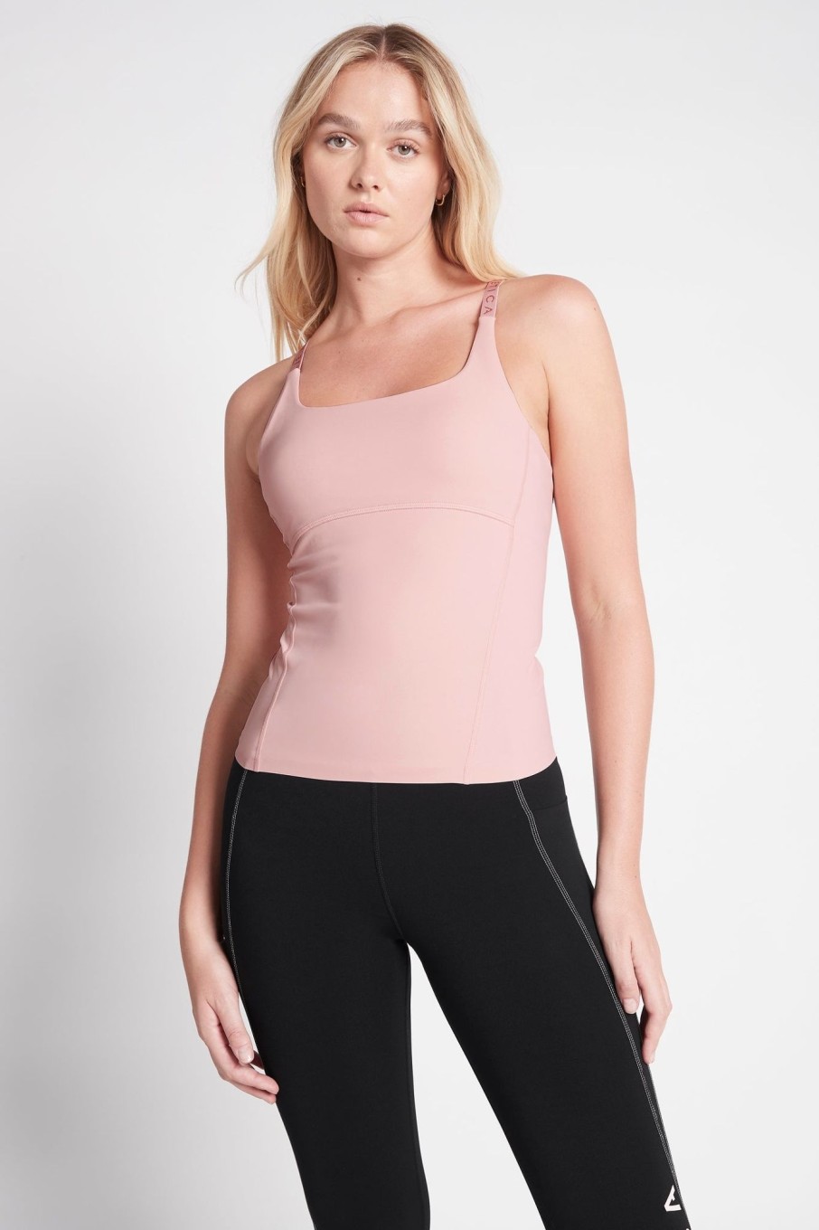 Tops Aje ATHLETICA | Adjustable Strap Racerback Tank 117 Rose Quartz