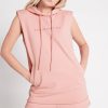 Outerwear Aje ATHLETICA | Short Sleeve Established Hoodie 804 Rose Quartz