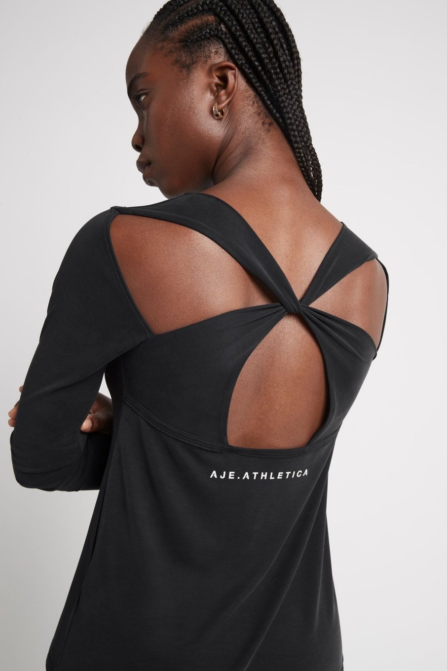 Tops Aje ATHLETICA | Long Sleeve Yoga Top 121 Black