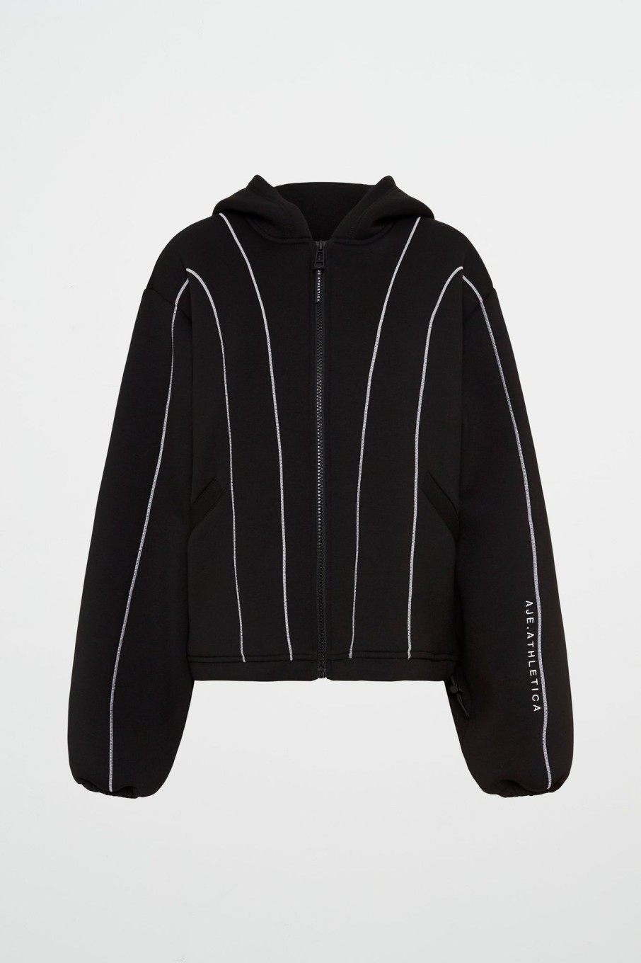 Outerwear Aje ATHLETICA | Bonded Scuba Jacket 725 Black/White