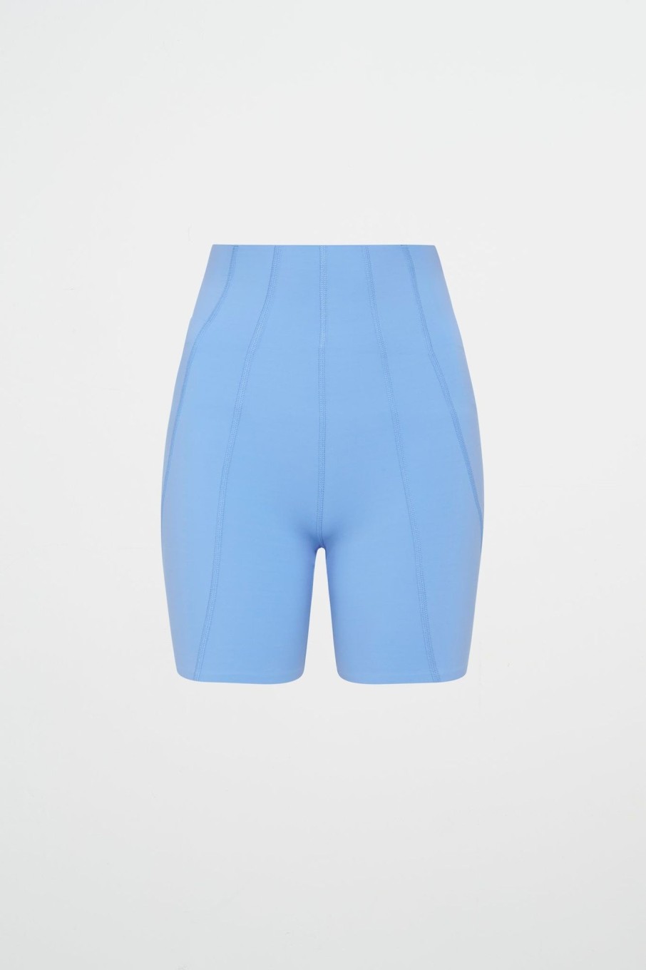 Bottoms Aje ATHLETICA | High Rise Mid Length Bike Short 615 Cerulean Blue