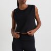 Tops Aje ATHLETICA | Cropped Logo Mesh Boxy Tank 146 Black