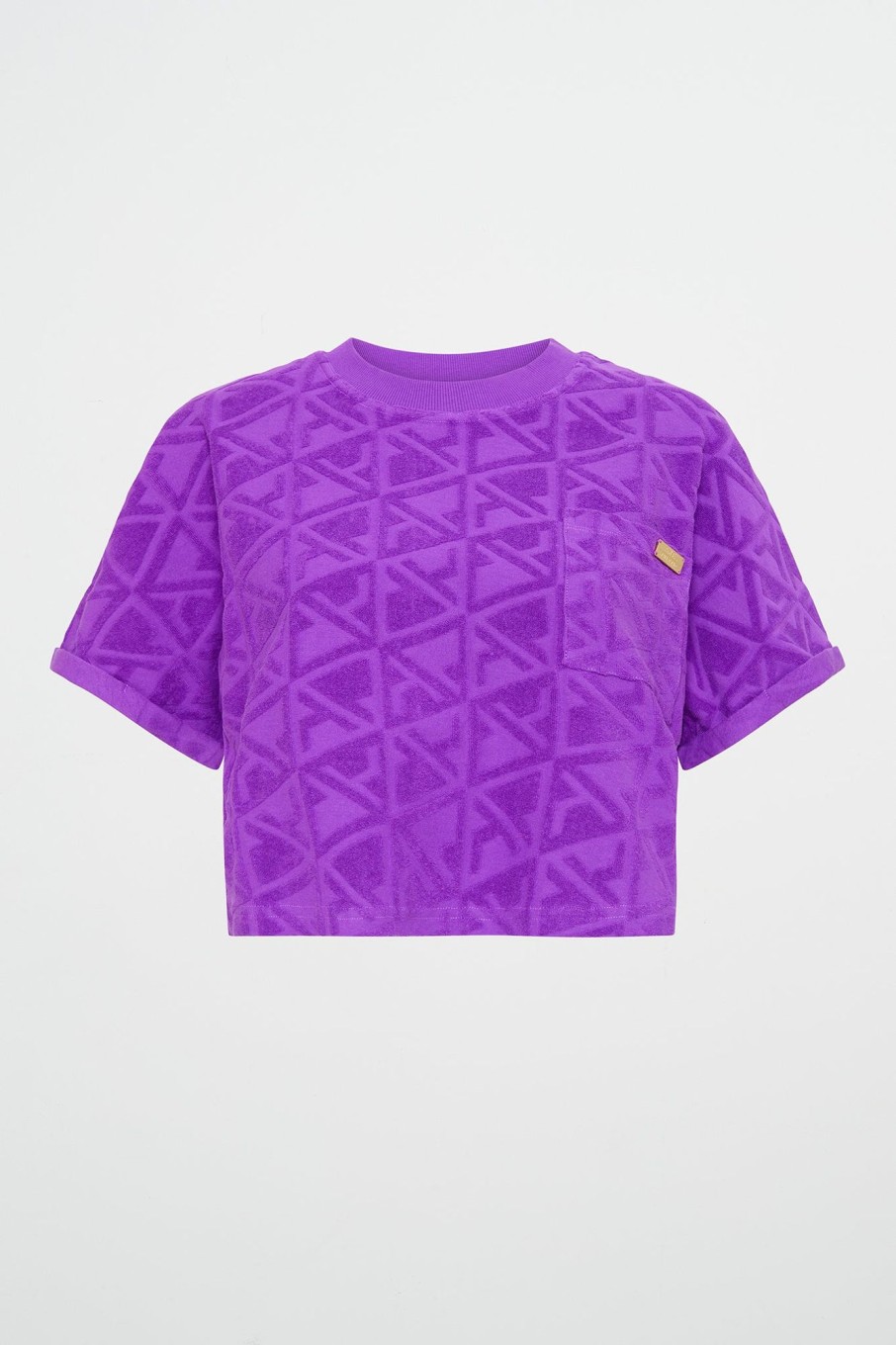 Tops Aje ATHLETICA | Terry Cropped Tee 416 Ultra Violet