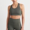 Tops Aje ATHLETICA | Perforated Racer Sports Bra 339 Midnight Grey/Reflective