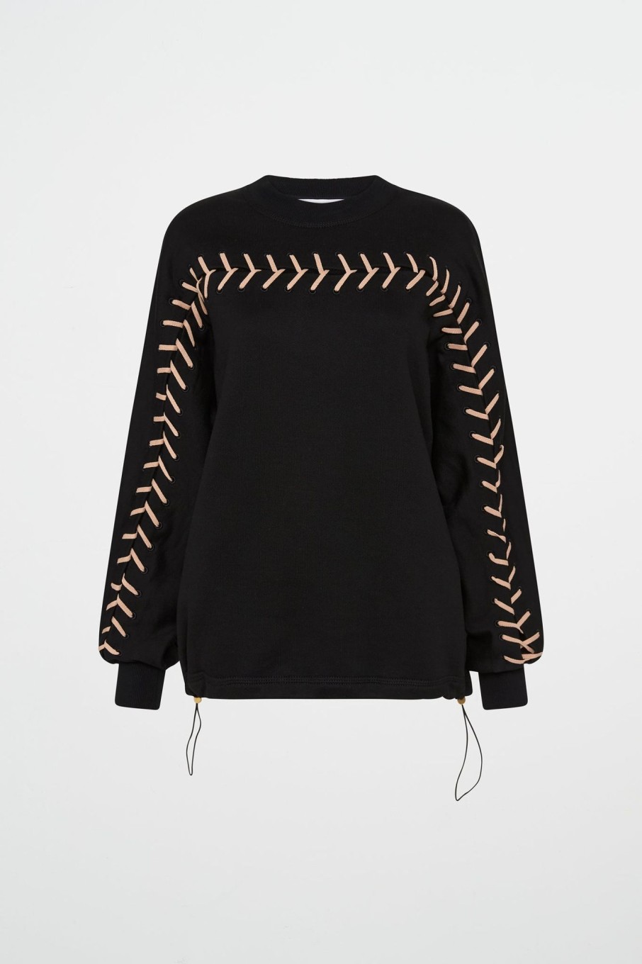 Outerwear Aje ATHLETICA | Whipstitch Jumper 424 Black/Beige