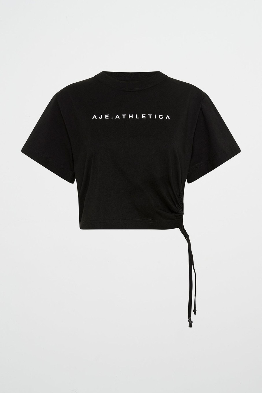 Tops Aje ATHLETICA | Drawcord Cut Out Crop 161 Black