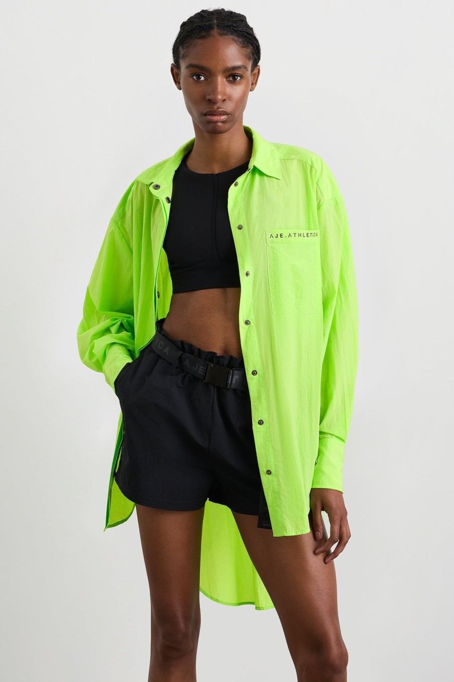 Tops Aje ATHLETICA | Windbreaker Shirt 406 Lime Green