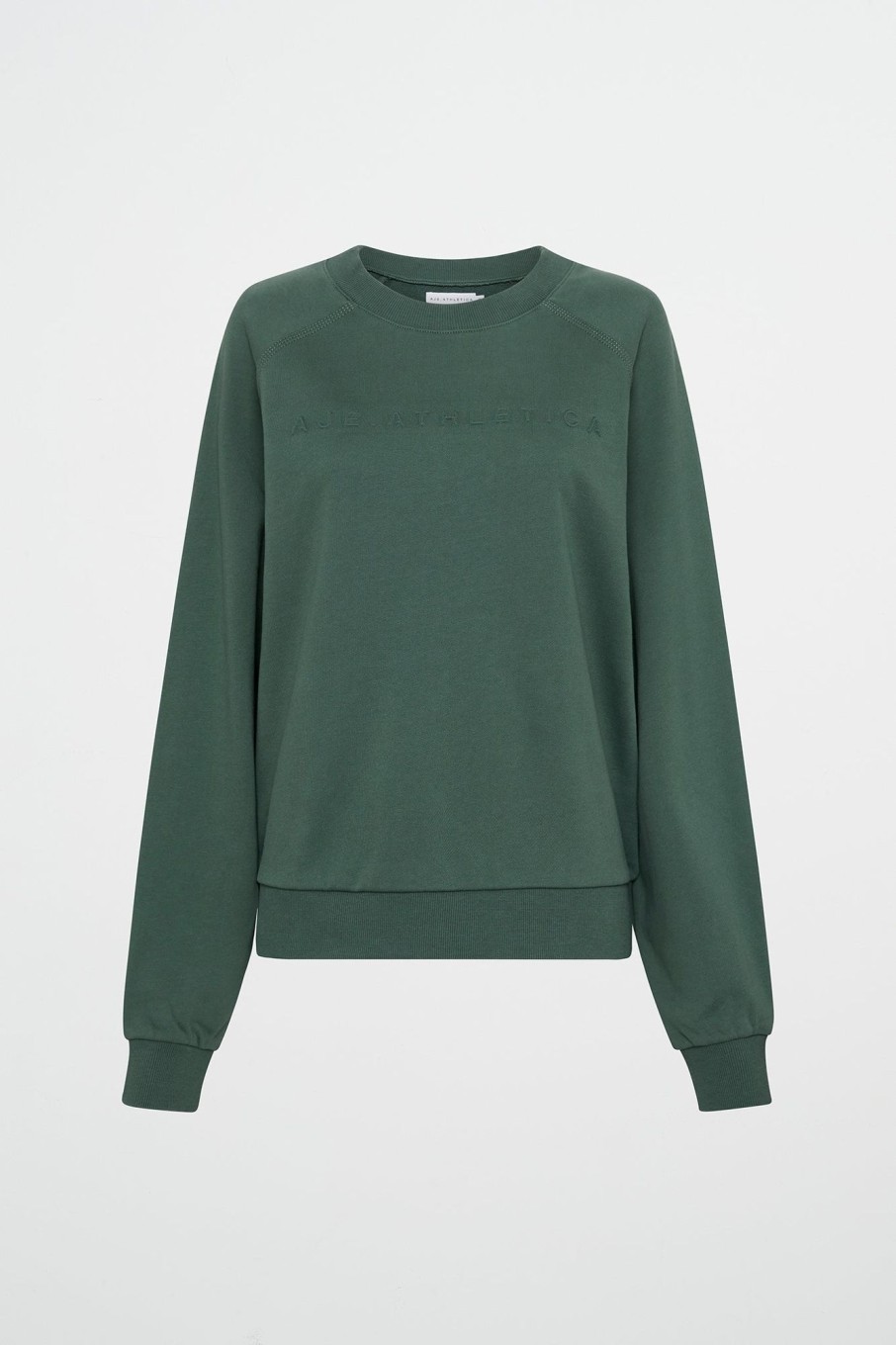 Outerwear Aje ATHLETICA | Crew Neck Sweater 401 Moss Green