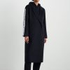 Outerwear Aje ATHLETICA | Wool Blend Long Line Coat 773 Black