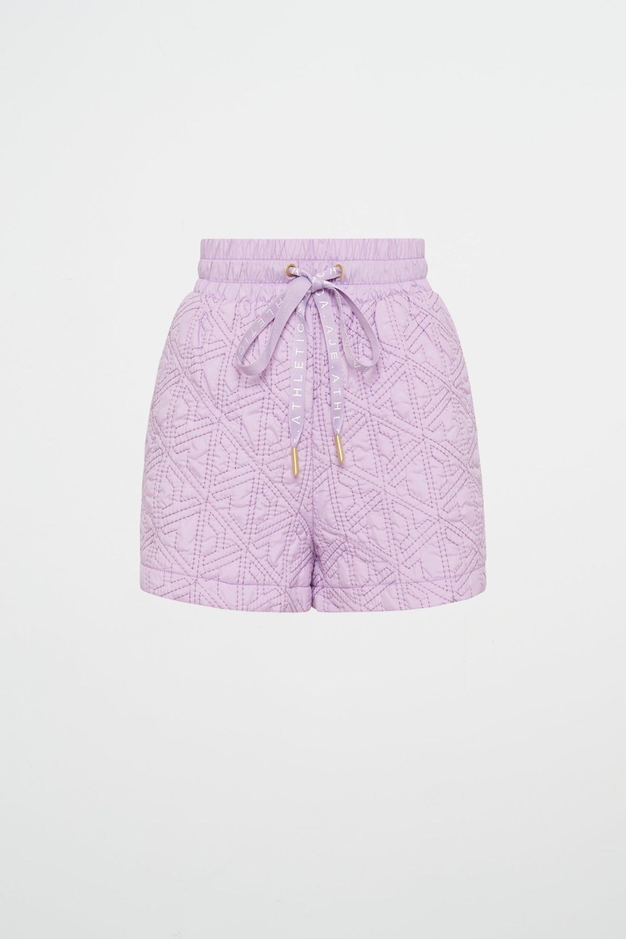 Bottoms Aje ATHLETICA | Quilted Logo Spray Shorts 623 Lavender/White