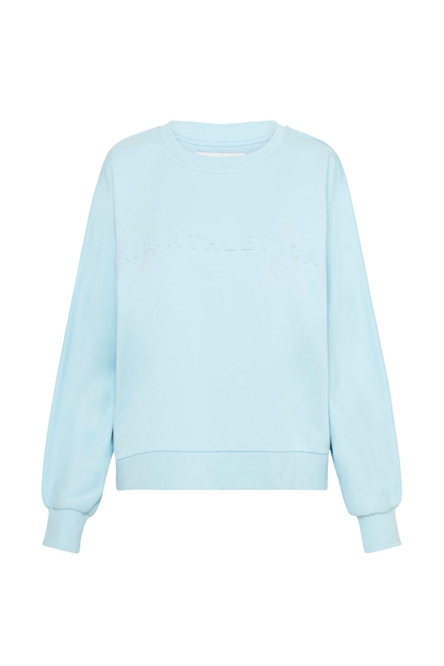 Outerwear Aje ATHLETICA | Signature Embossed Logo Crew Jumper 401 Ice Blue