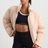 Outerwear Aje ATHLETICA | Asymmetric Panel Puffer 756 Light Blush