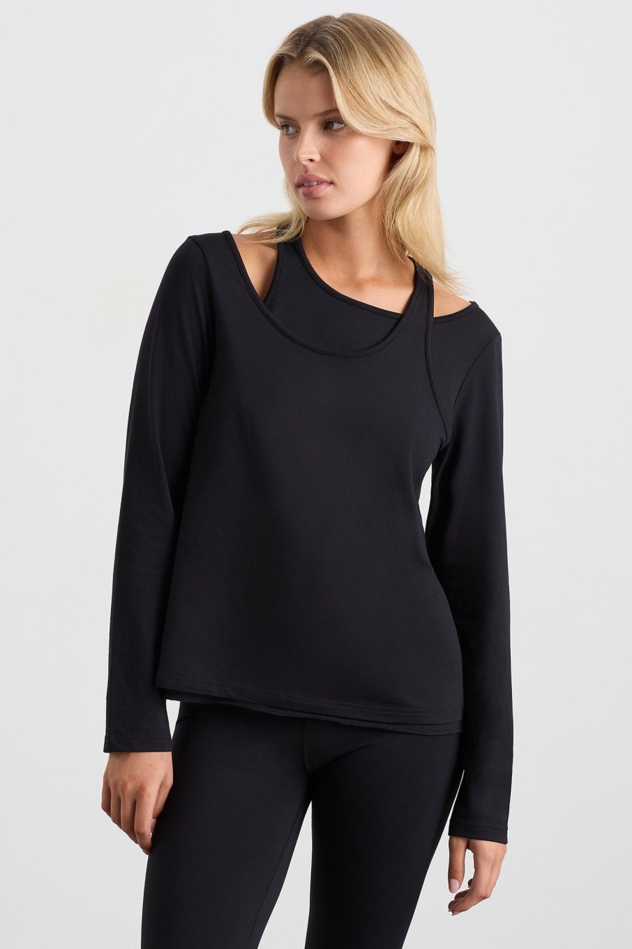 Tops Aje ATHLETICA | Layered Long Sleeve Top 157 Black