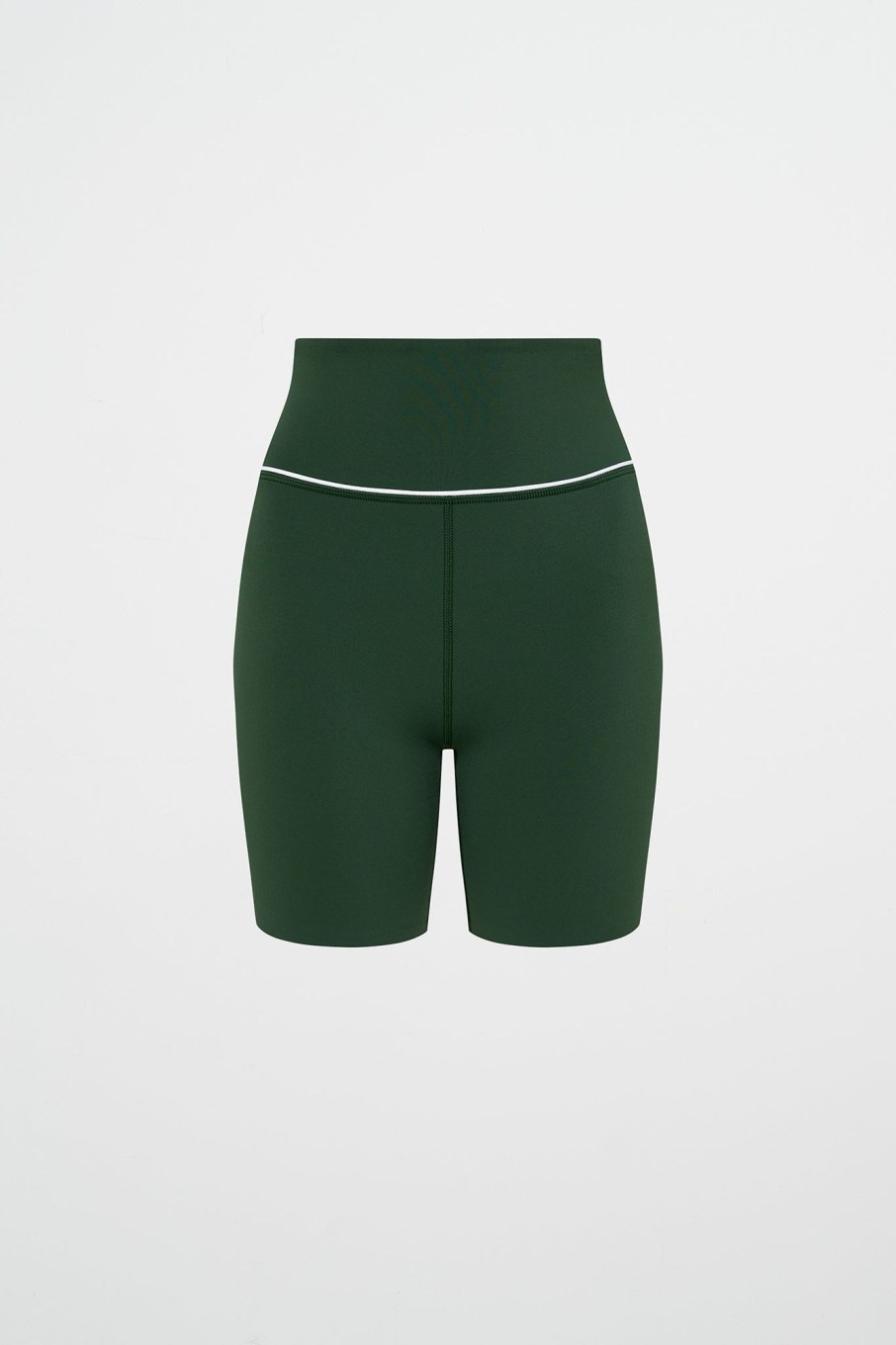 Bottoms Aje ATHLETICA | Mid Piped Bike Shorts 607 Pine Green White