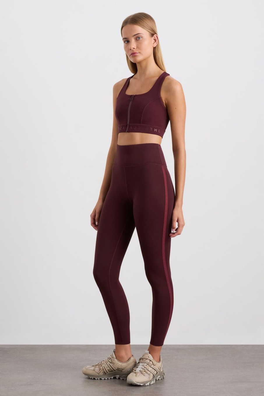 Bottoms Aje ATHLETICA | 7/8 Logotape Leggings 203 Burgundy