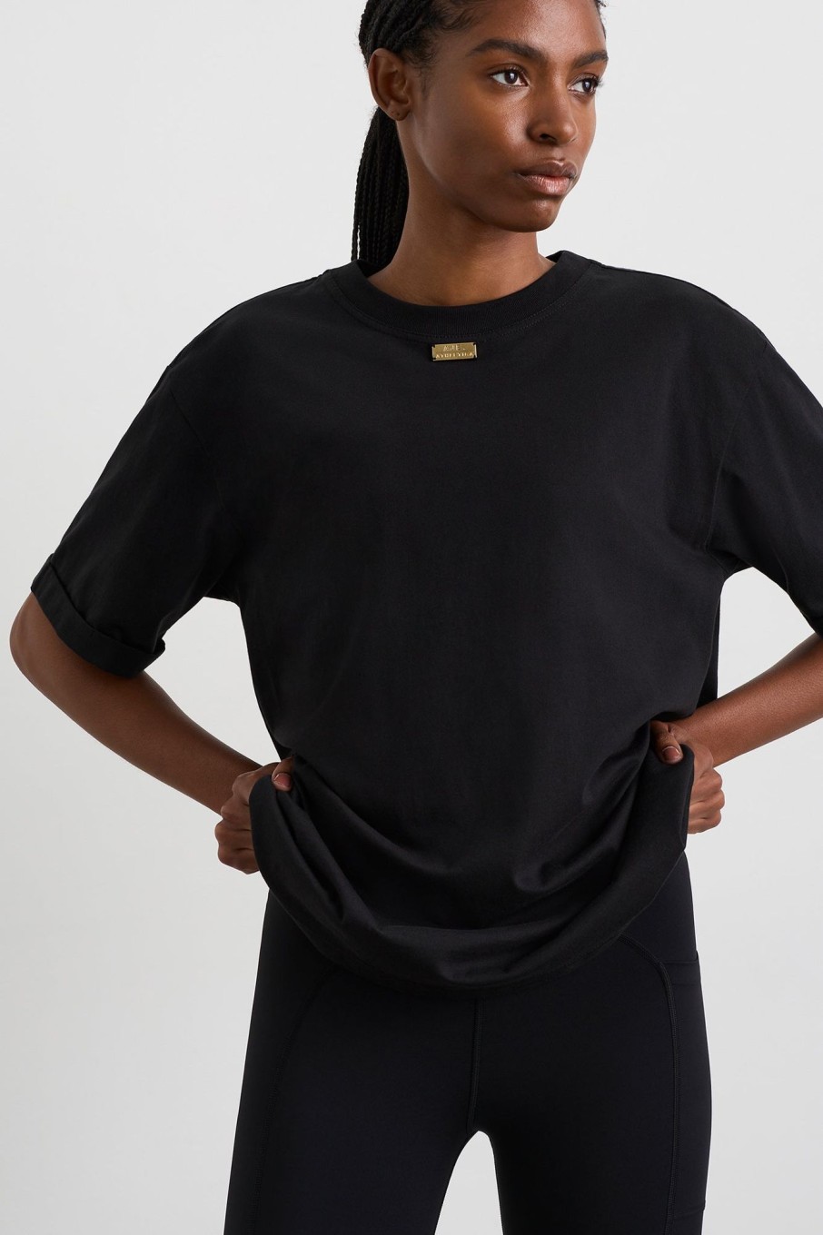 Tops Aje ATHLETICA | Boyfriend T-Shirt 120 Black